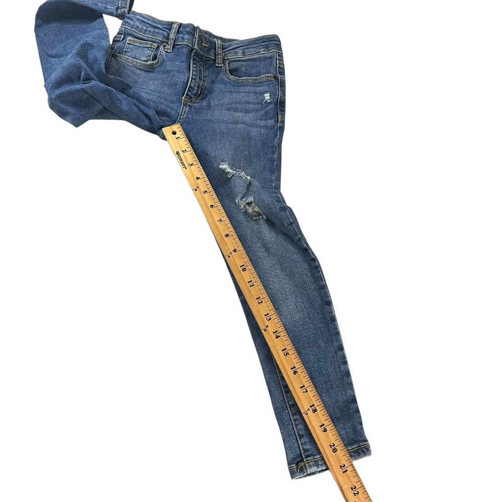 Art Class Distressed Skinny Jeans Girls 8 Blue Denim Casual School - Picture 9 of 16